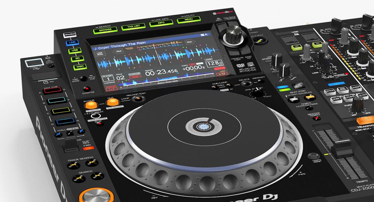 3D Professional DJ Media Player and Mixer Pioneer