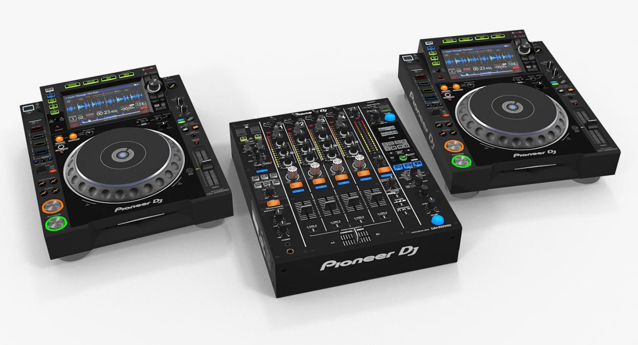 3D Professional DJ Media Player and Mixer Pioneer