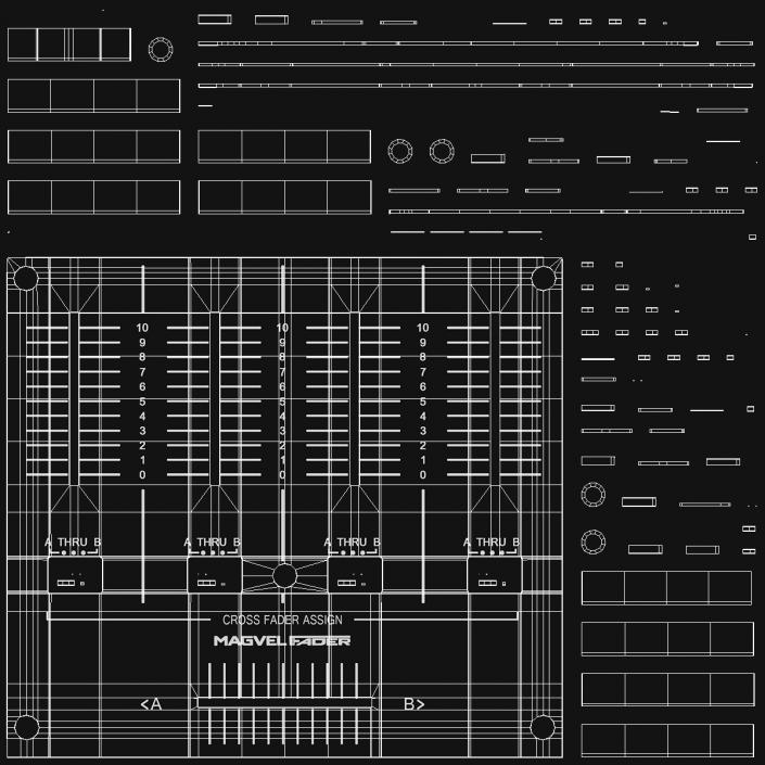 3D Professional DJ Media Player and Mixer Pioneer