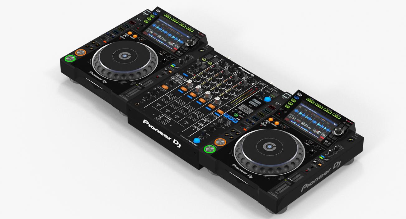 3D Professional DJ Media Player and Mixer Pioneer