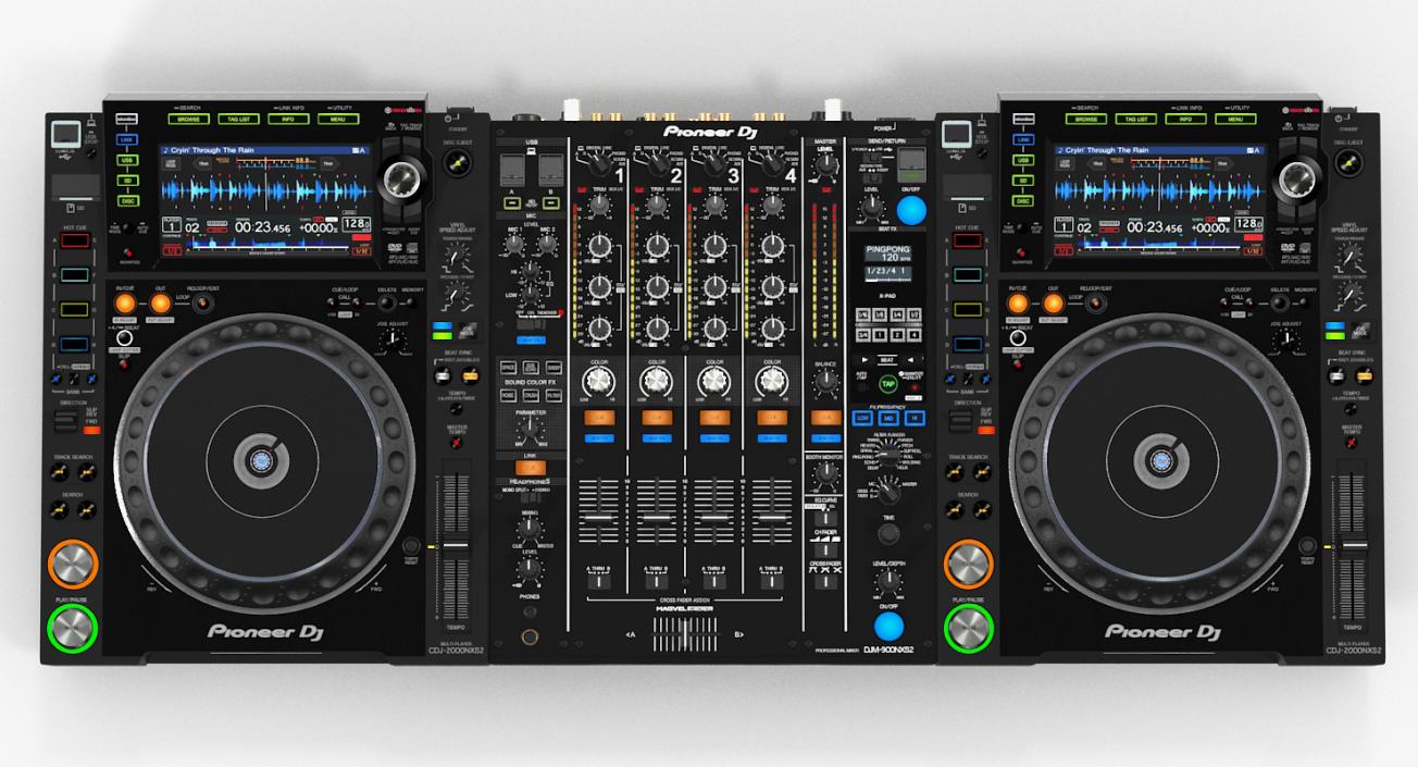 3D Professional DJ Media Player and Mixer Pioneer