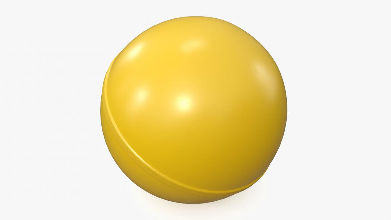 3D model Rubber Bouncy Ball Yellow