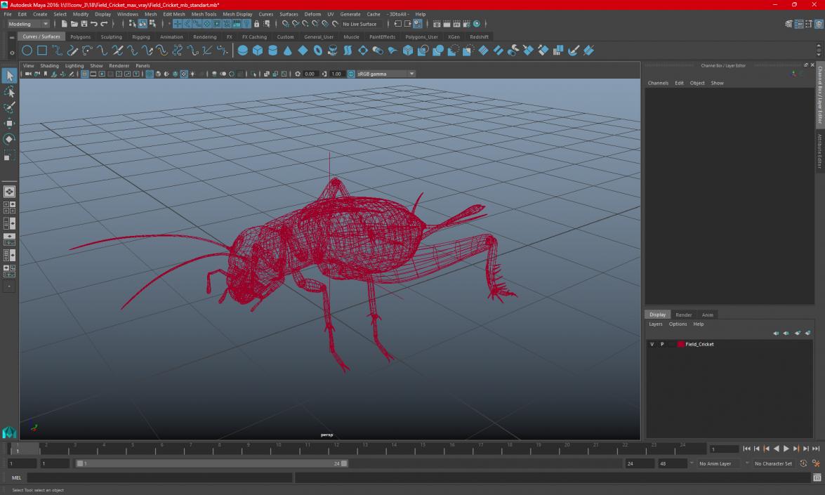 3D model Field Cricket 2