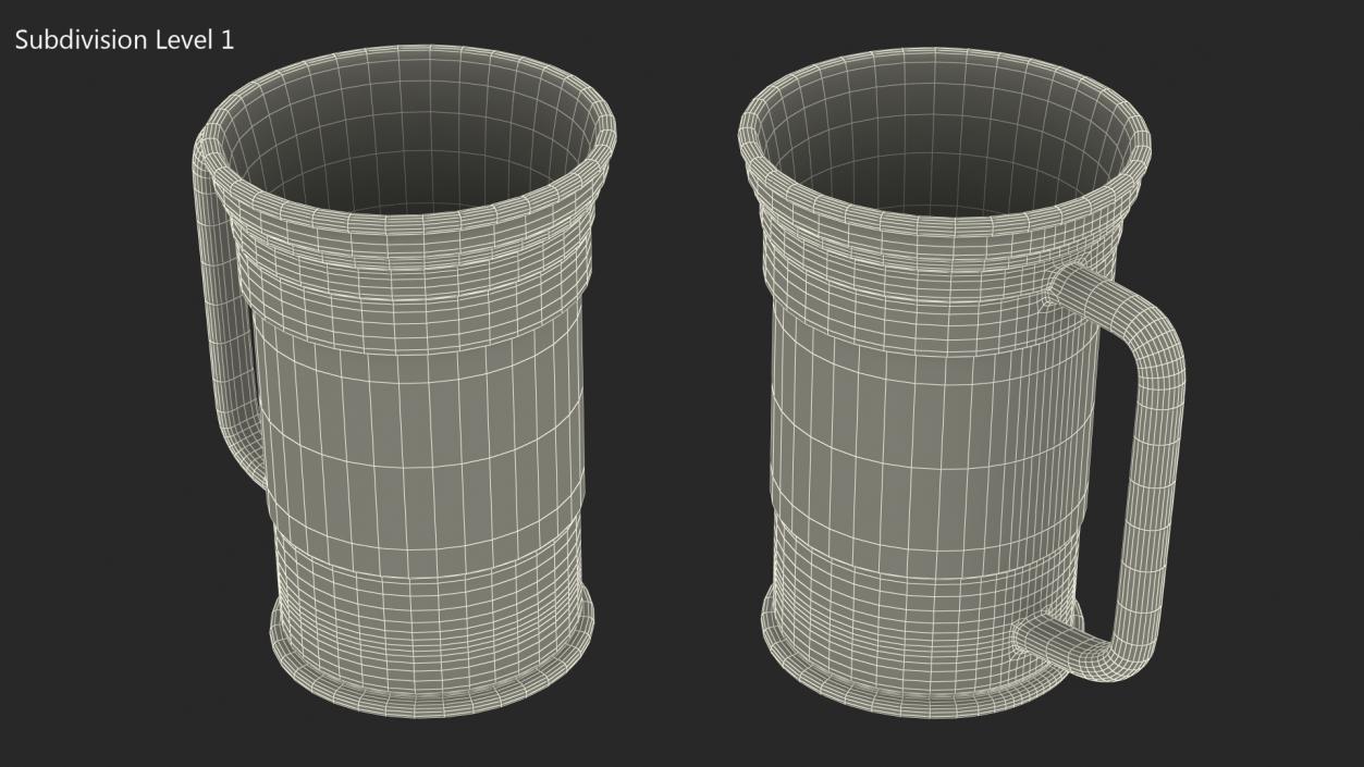 3D model Reusable Plastic Beer Mug