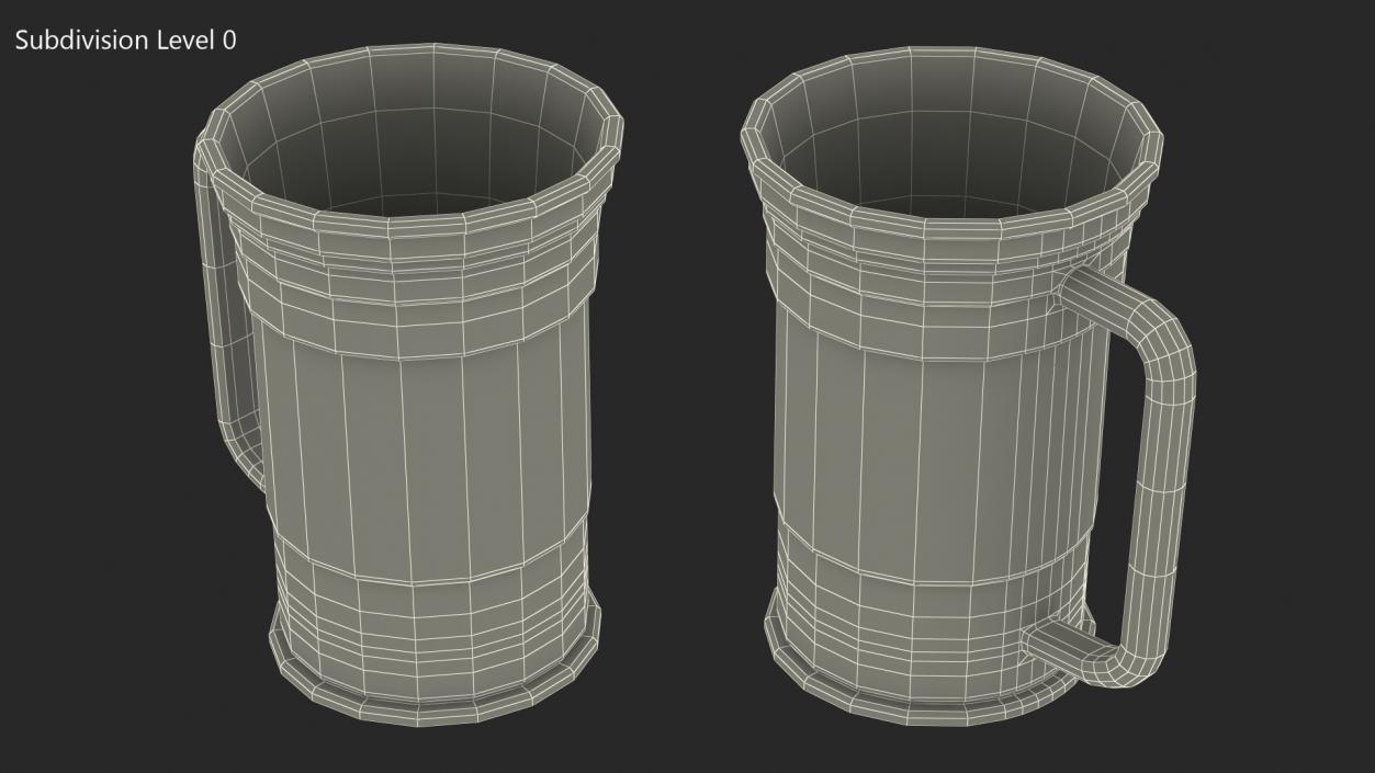 3D model Reusable Plastic Beer Mug