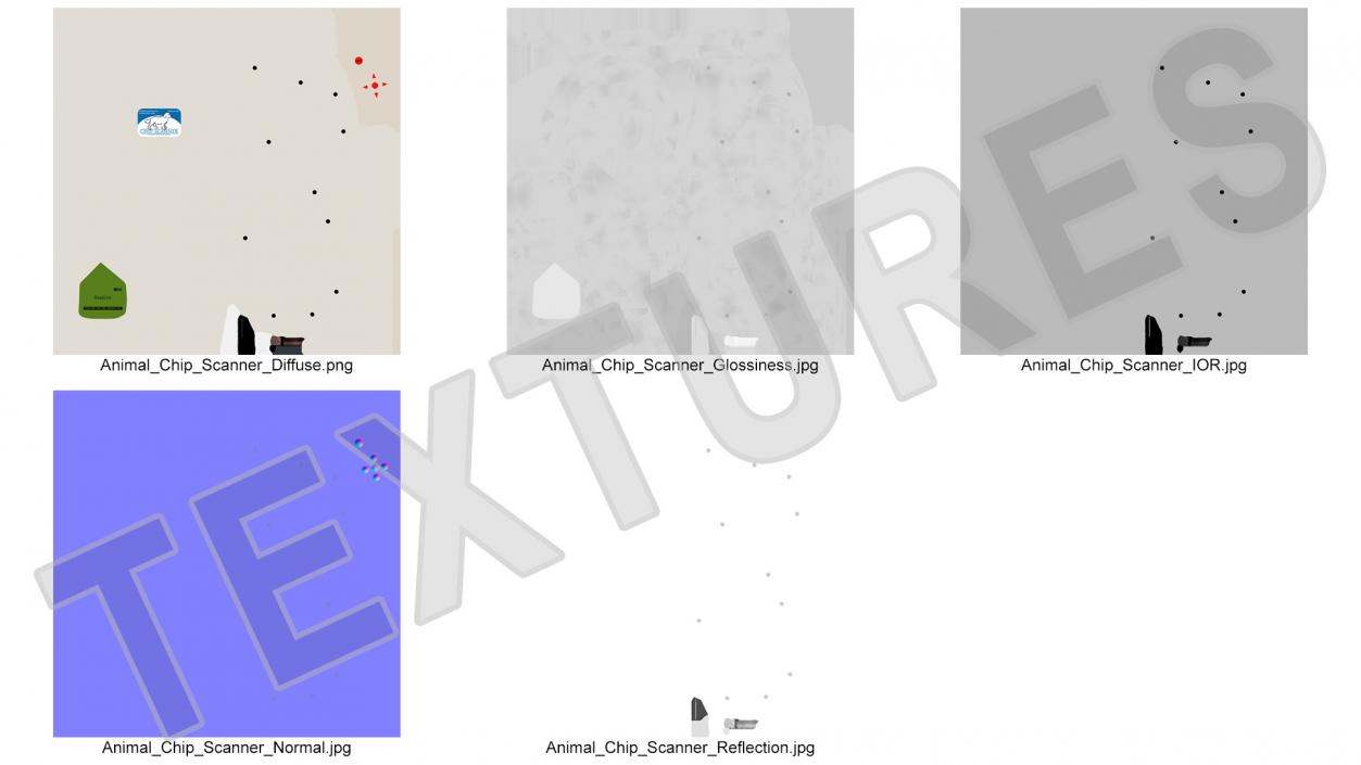 Animal Chip Scanner 3D model