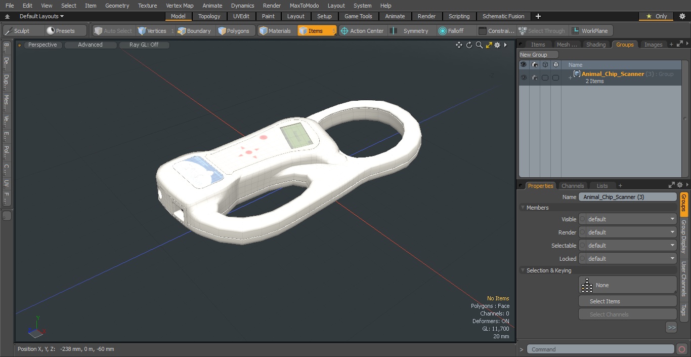 Animal Chip Scanner 3D model