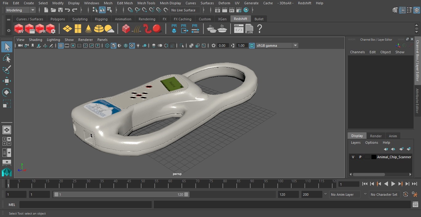 Animal Chip Scanner 3D model