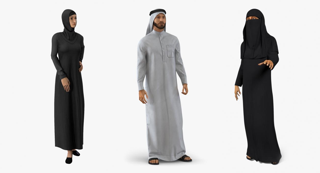 3D Arab People Collection 2 Rigged