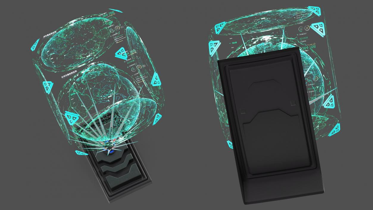 3D model Sci Fi Hologram Projector