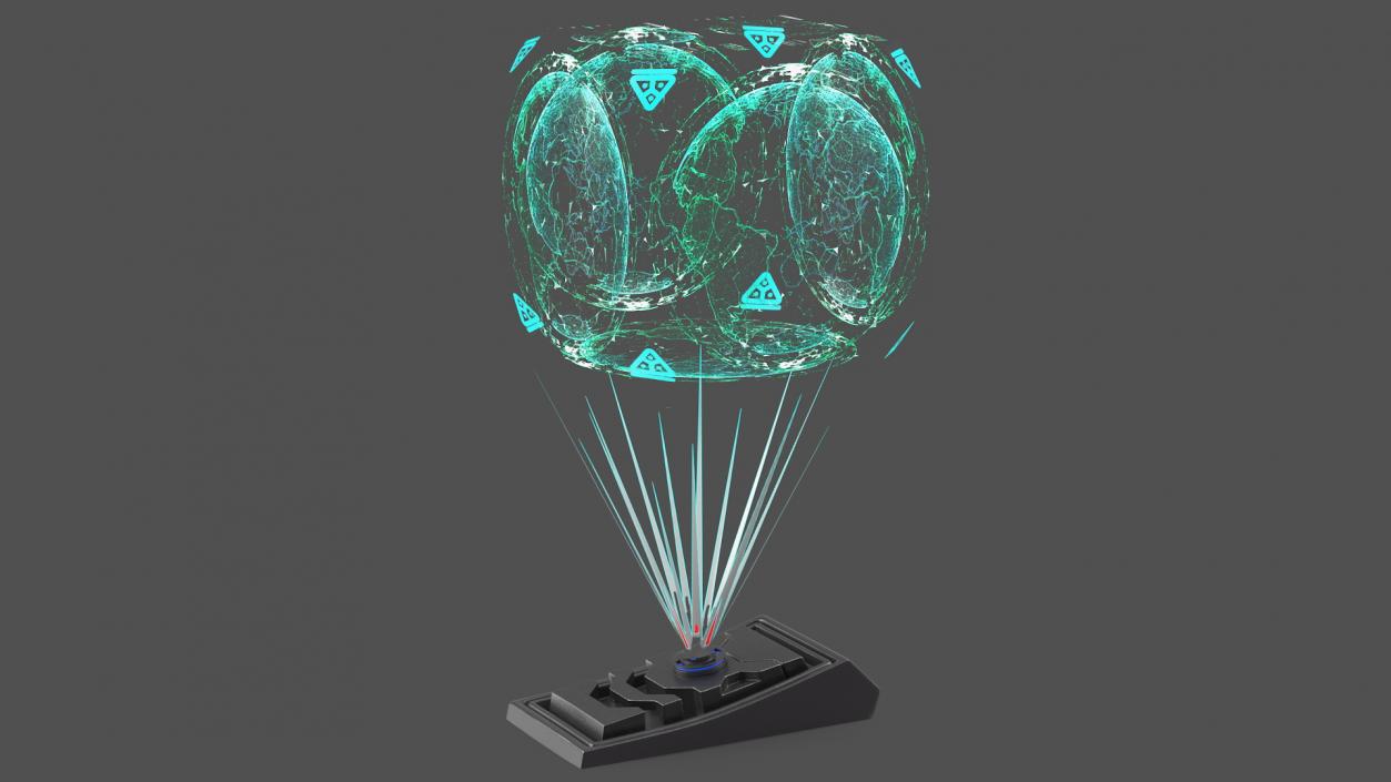 3D model Sci Fi Hologram Projector