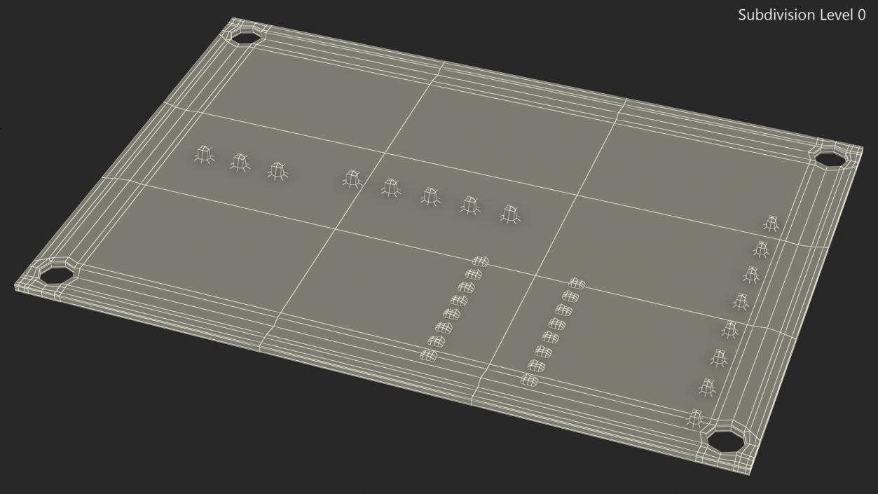 Empty Printed Circuit Board 3D