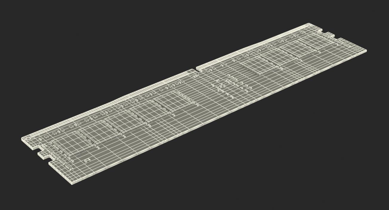 3D Kingston SDRAM Memory Module model