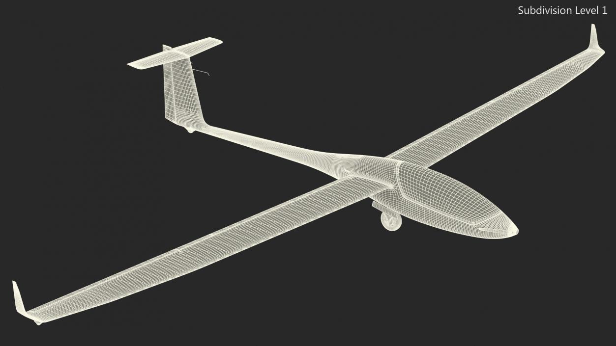 Electric Glider Rigged 3D