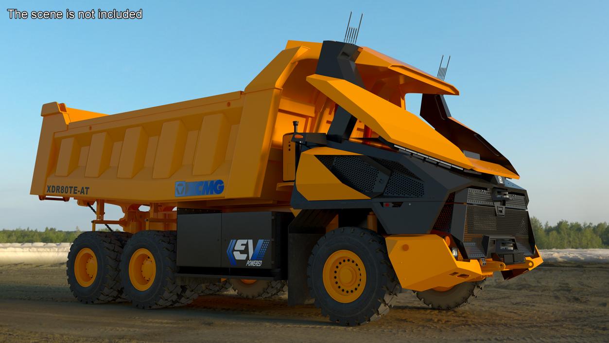 3D XCMG Autonomous Electric Mining Truck New