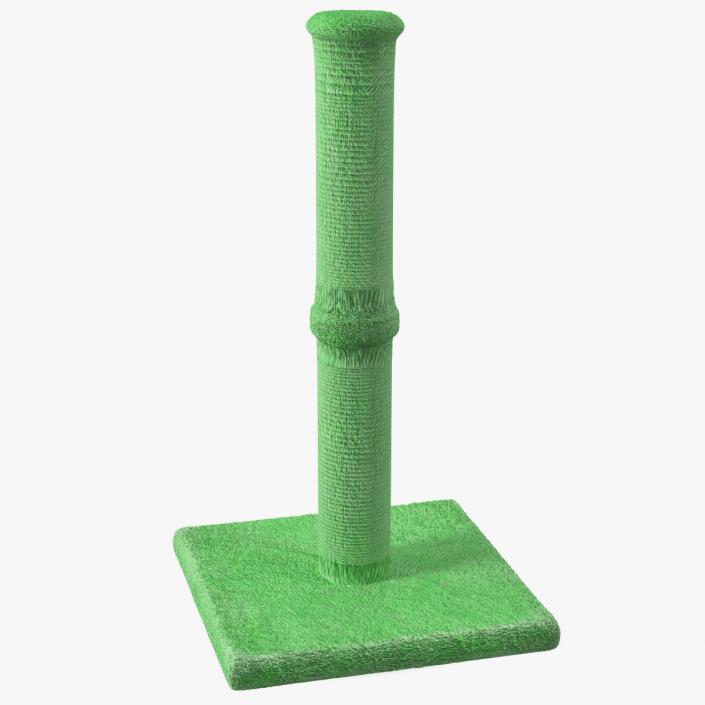 3D model Cat Scratching Post Green