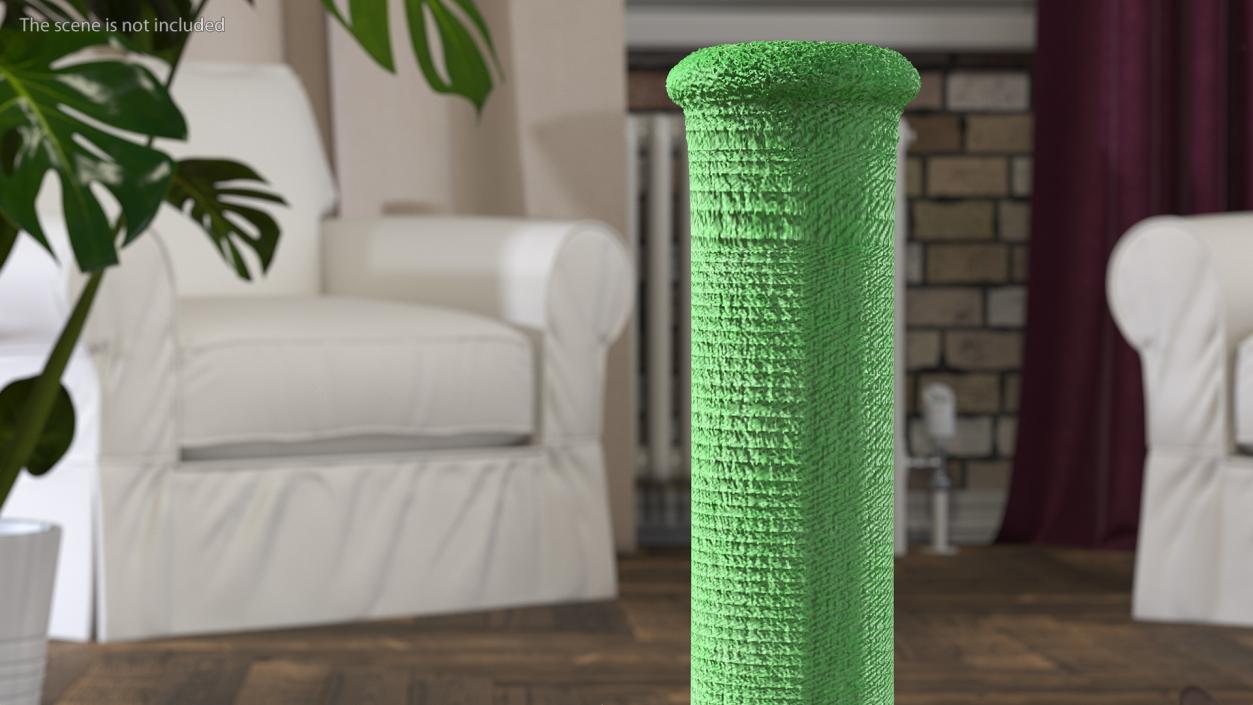 3D model Cat Scratching Post Green