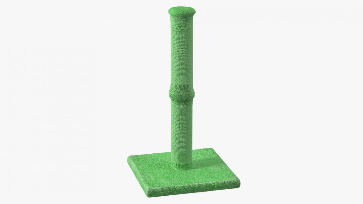 3D model Cat Scratching Post Green