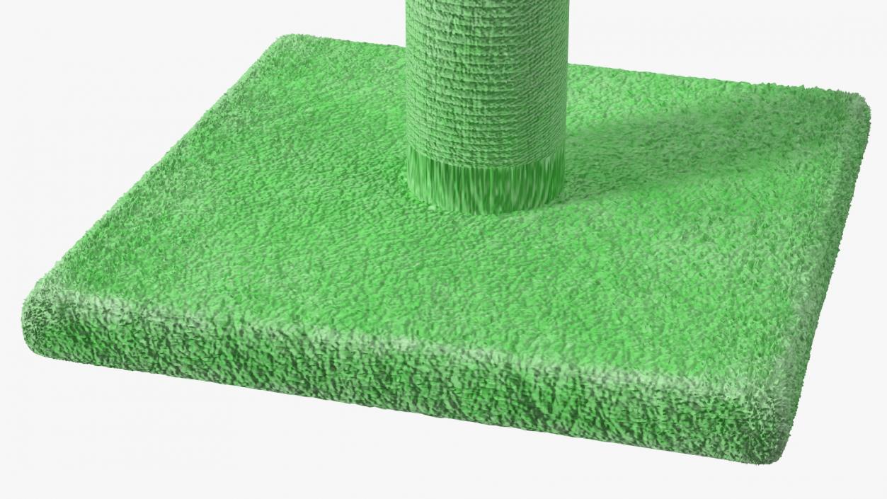 3D model Cat Scratching Post Green