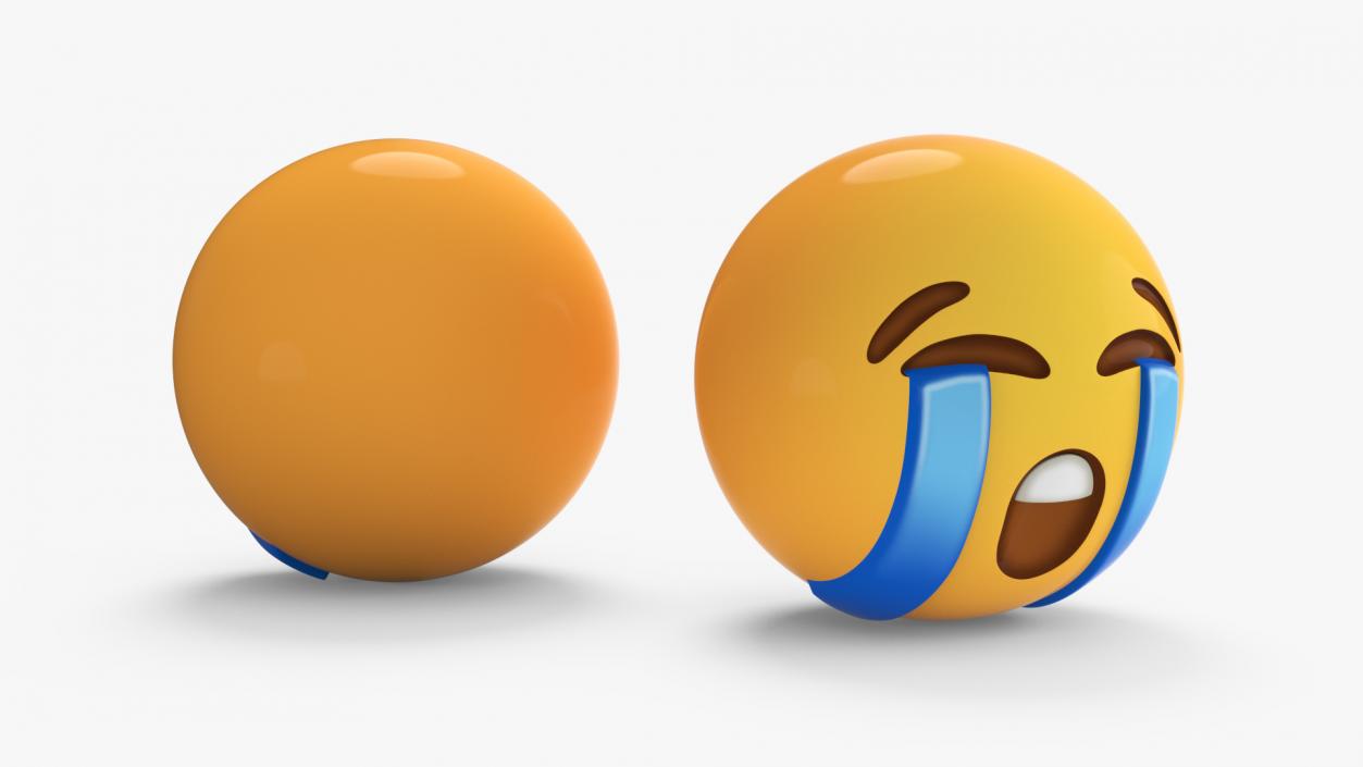 3D Emoji Loudly Crying Face 2