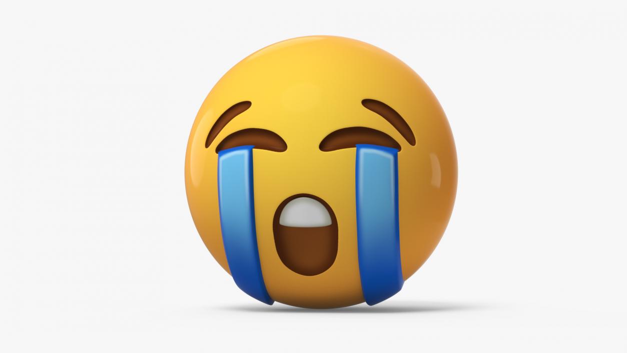 3D Emoji Loudly Crying Face 2