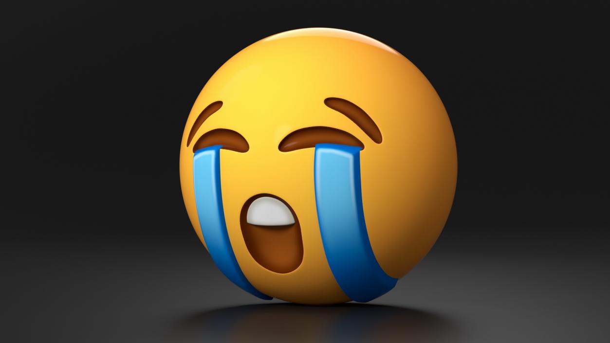 3D Emoji Loudly Crying Face 2