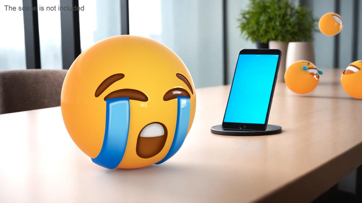 3D Emoji Loudly Crying Face 2