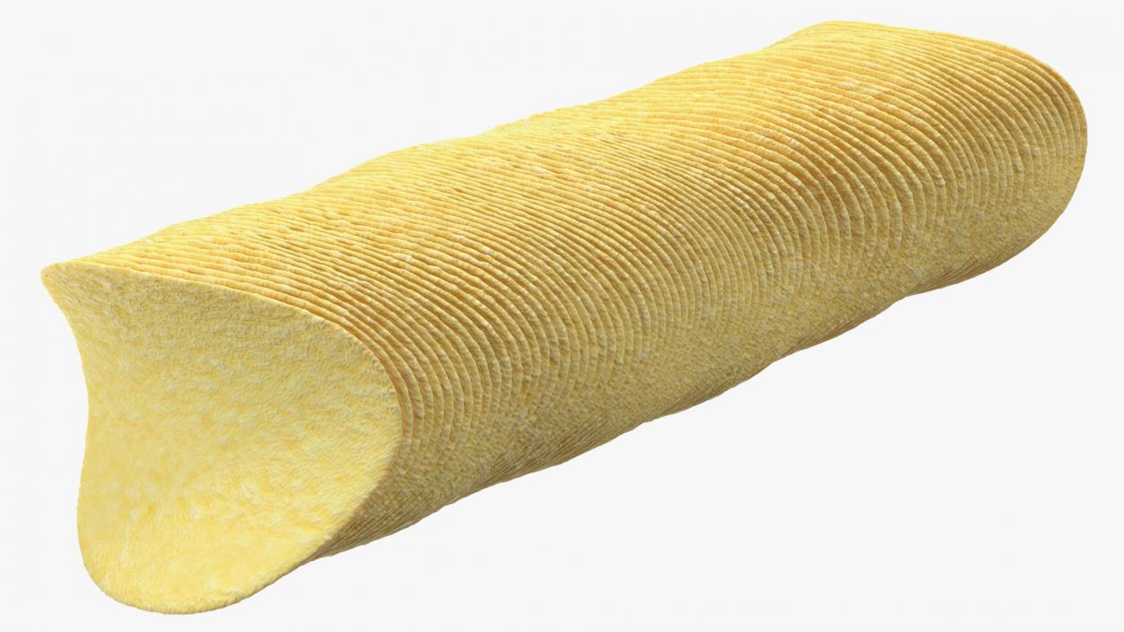 Opened Foil Tube with Potato Chips 3D model