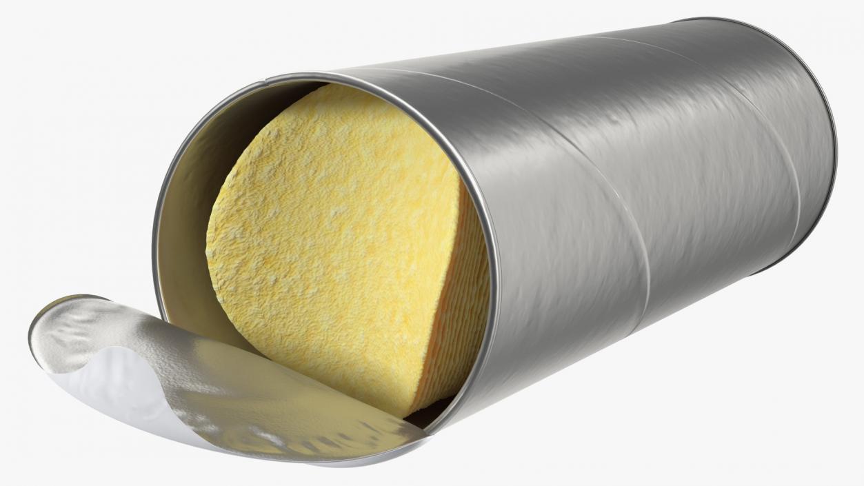 Opened Foil Tube with Potato Chips 3D model