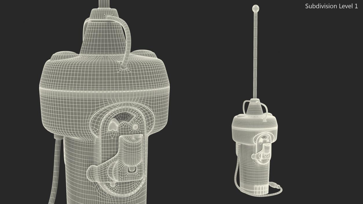 Ocean Signal Float Free E101V EPIRB with VDR 3D model