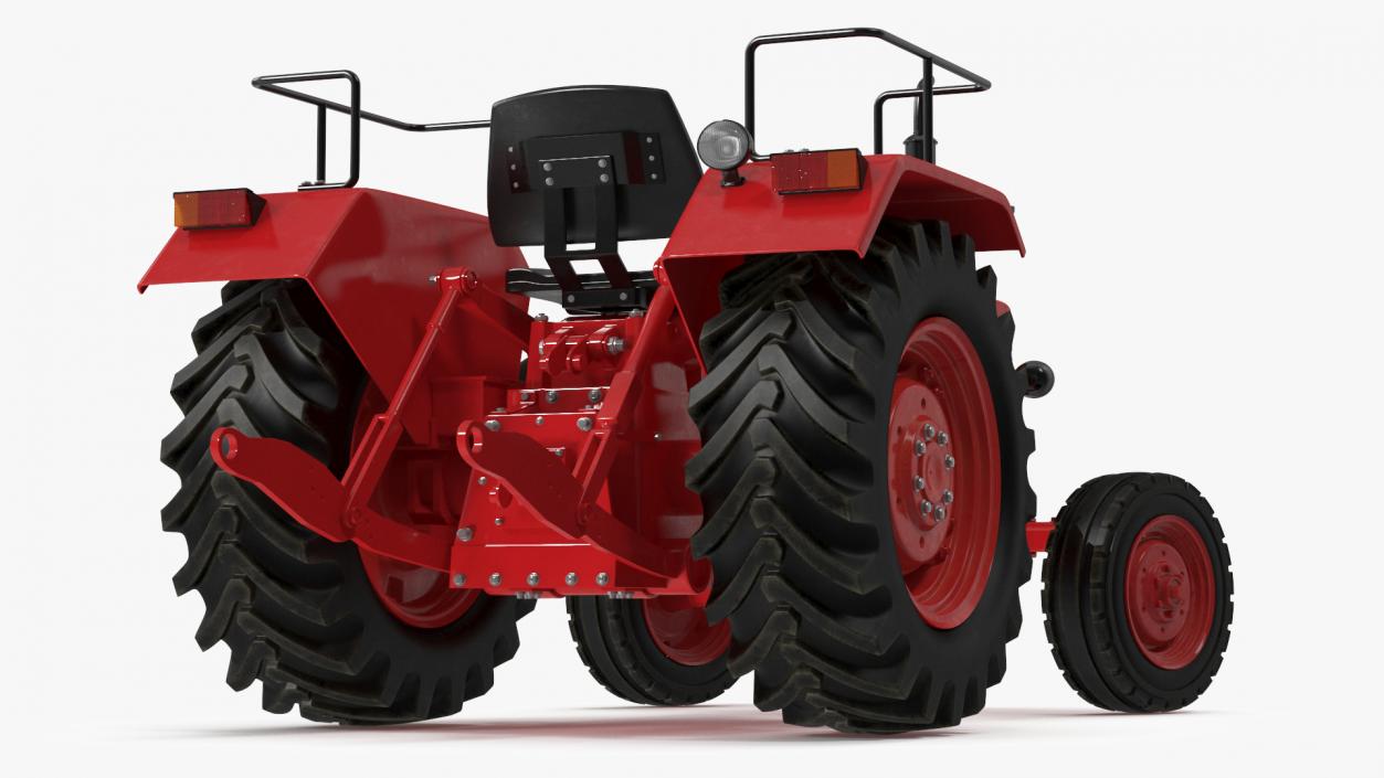 3D Mahindra 595DI Turbomax Tractor Rigged model