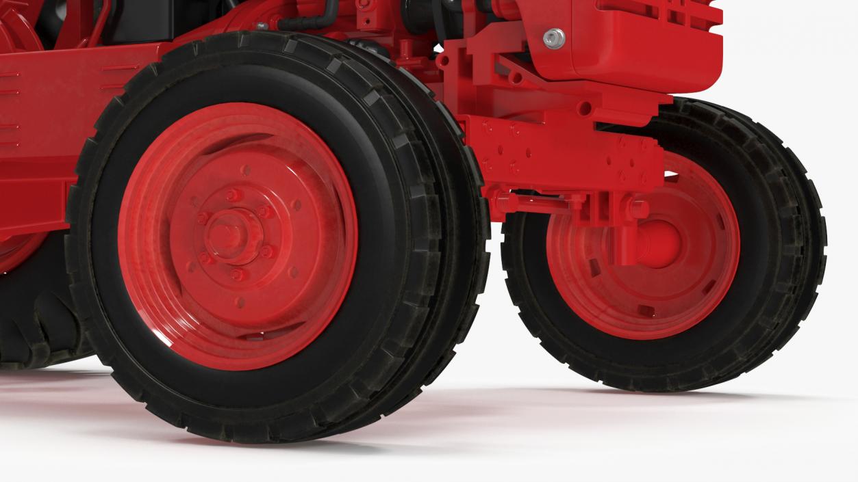 3D Mahindra 595DI Turbomax Tractor Rigged model