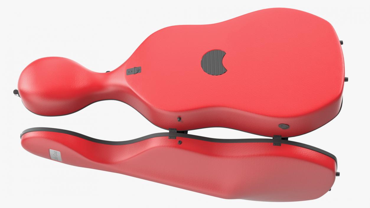 3D model Cello Red Shell Case