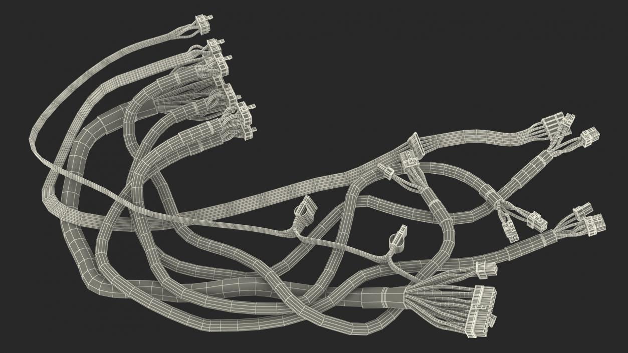 3D Computer Cables Collection 4 model