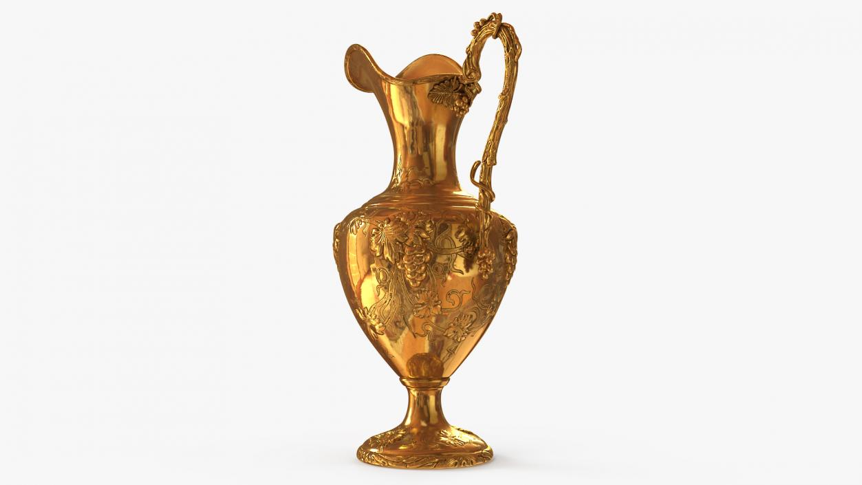 Antique Gold Ewer 3D