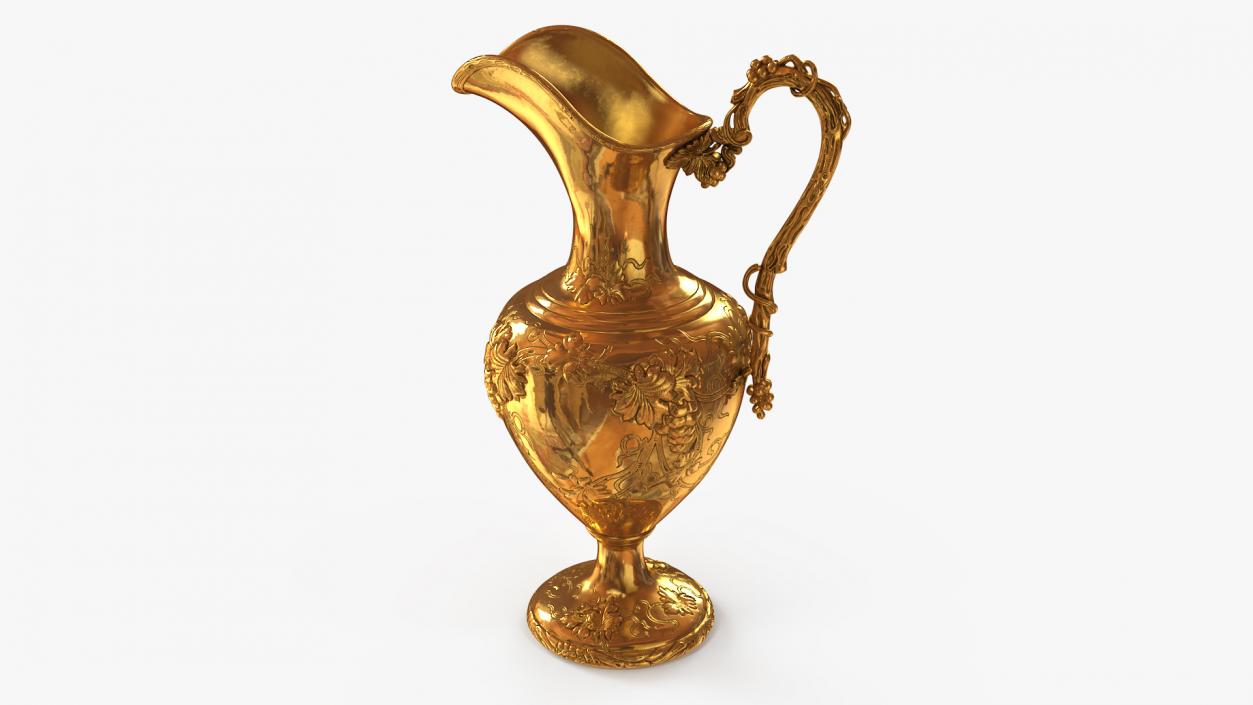 Antique Gold Ewer 3D