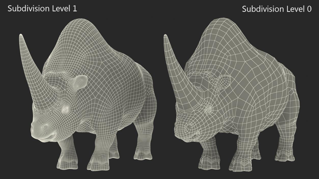 3D Elasmatherium Neutral Pose