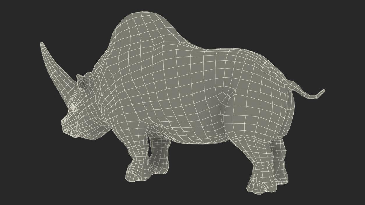 3D Elasmatherium Neutral Pose