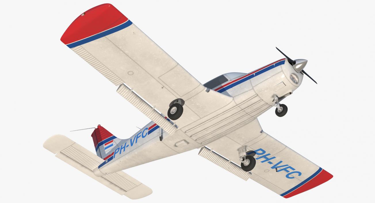 3D model Piper PA-28 Cherokee