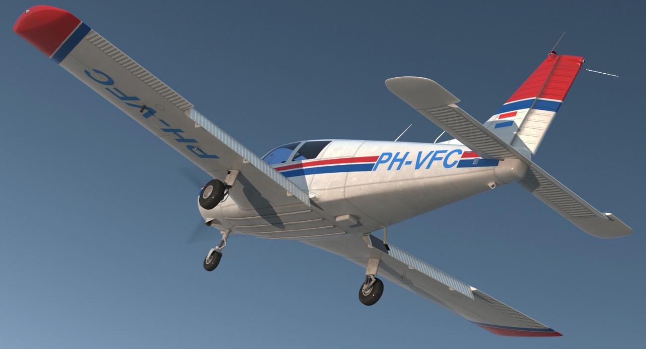 3D model Piper PA-28 Cherokee