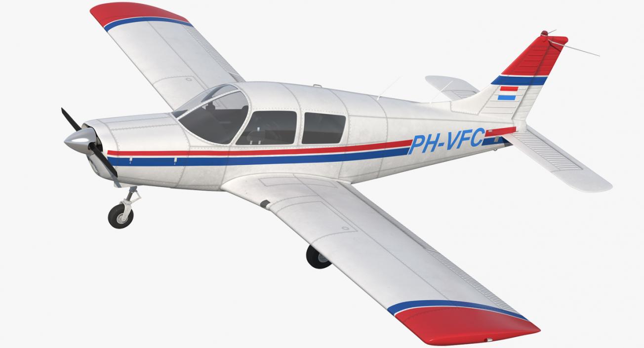 3D model Piper PA-28 Cherokee