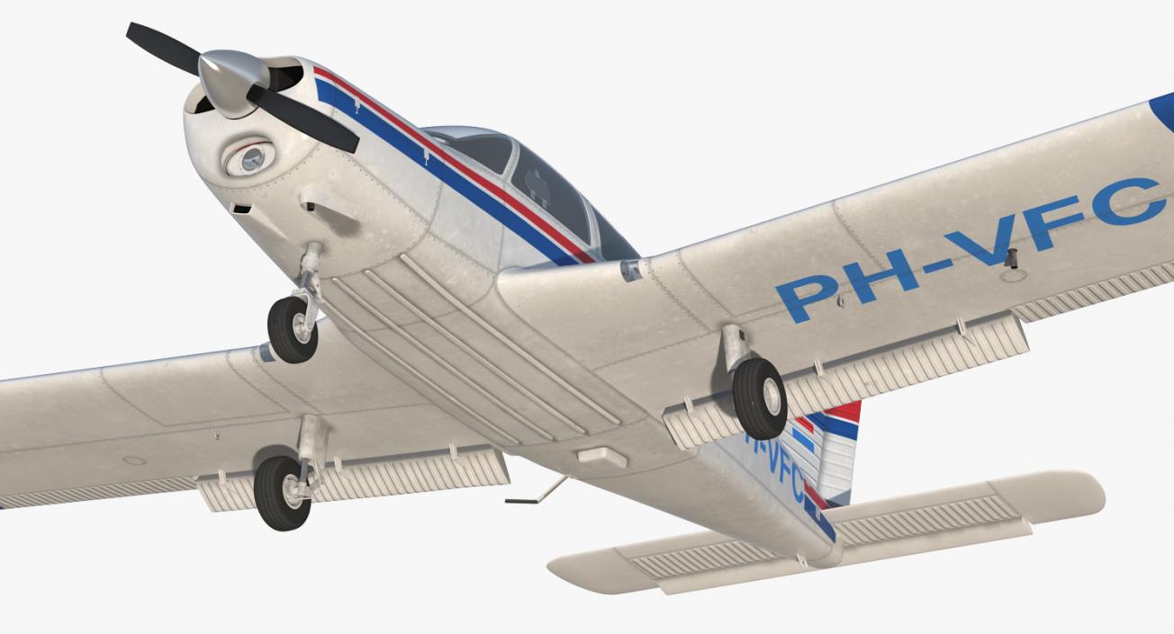 3D model Piper PA-28 Cherokee