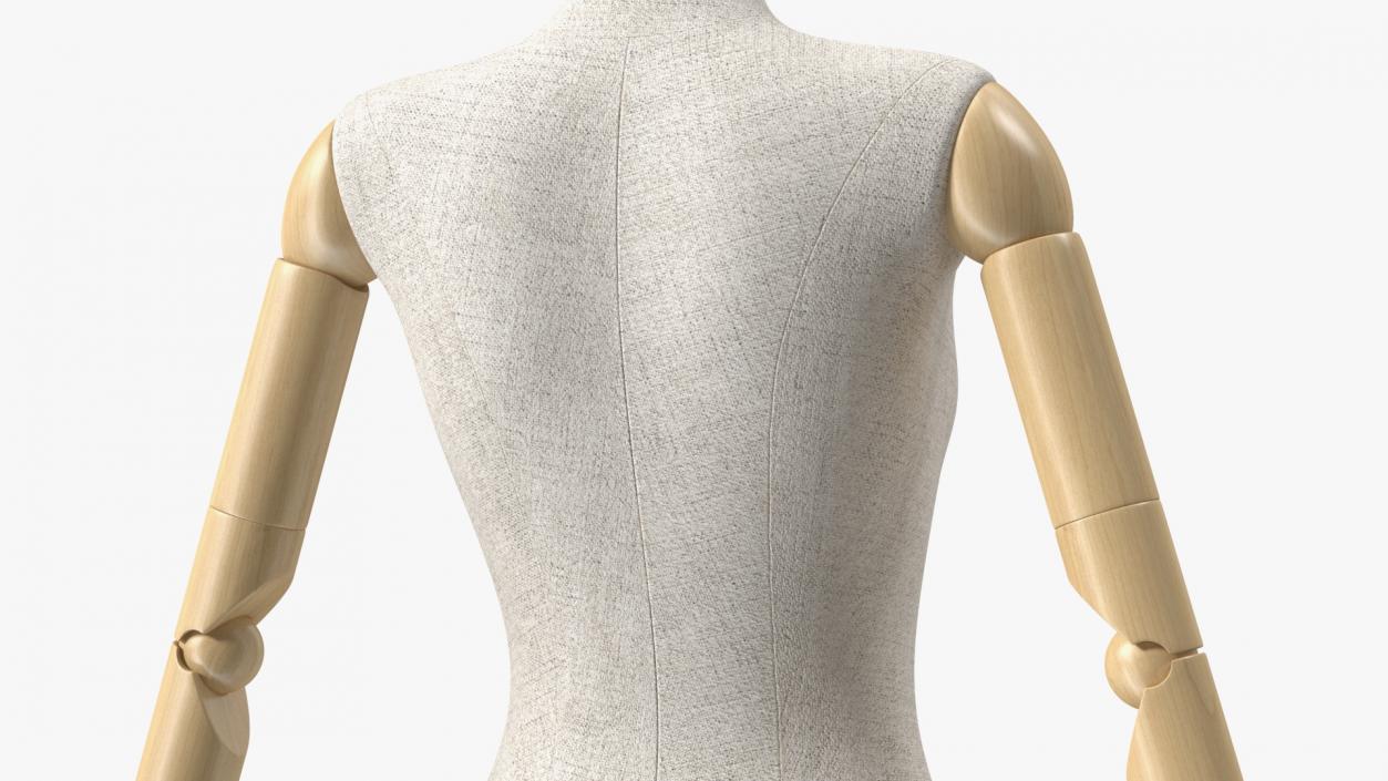 3D Female Flexible Half Body Mannequin Torso