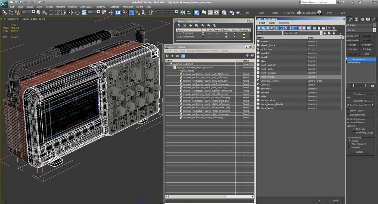 3D Digital Oscilloscope Generic model