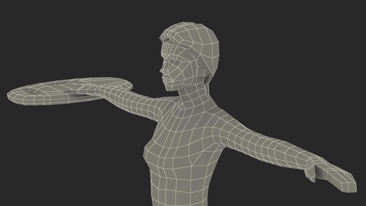 Lifeguard Low Poly Rigged for Cinema 4D 3D model