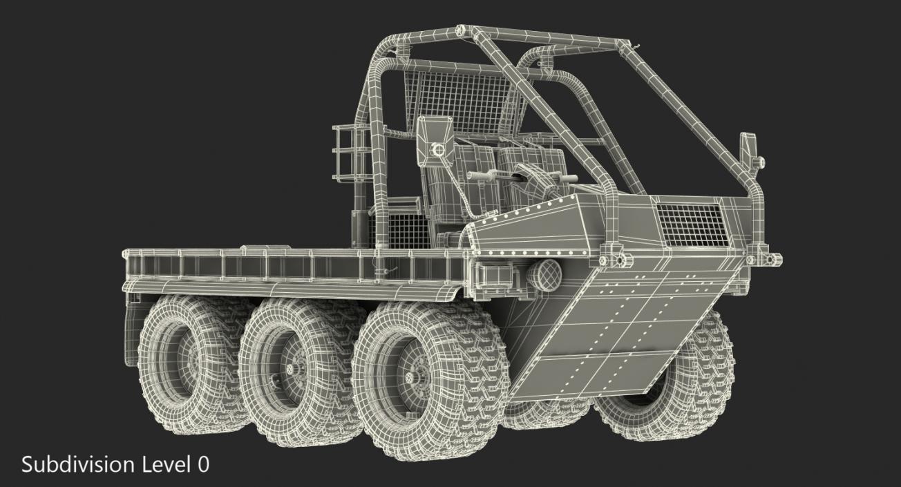 3D ATMP High Mobility Vehicle Desert model