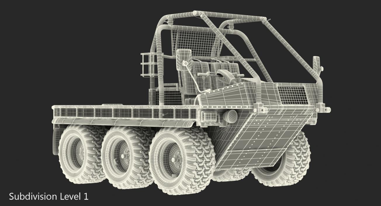 3D ATMP High Mobility Vehicle Desert model