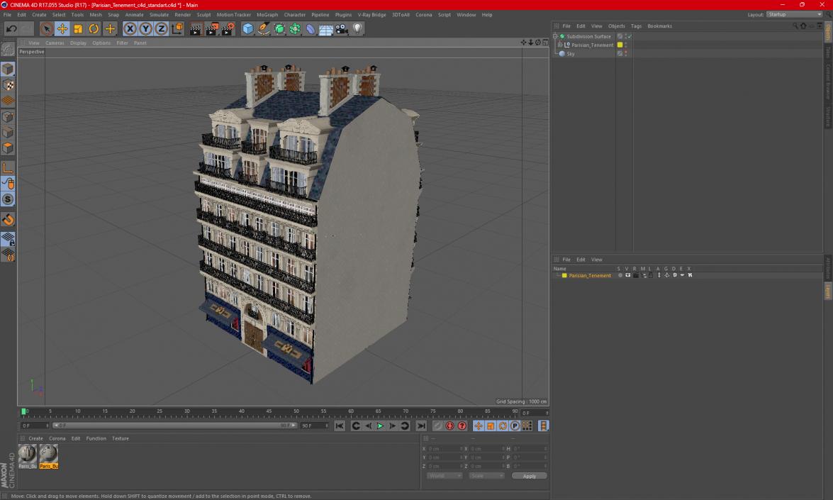 Parisian Tenement 2 3D model