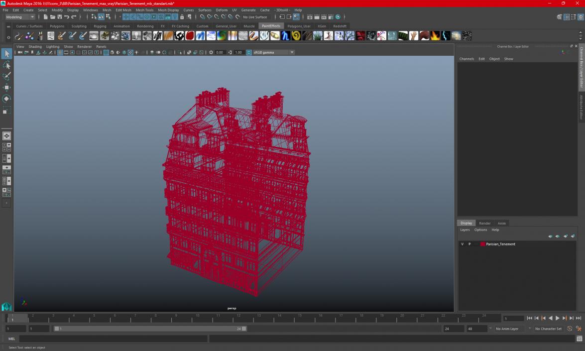 Parisian Tenement 2 3D model