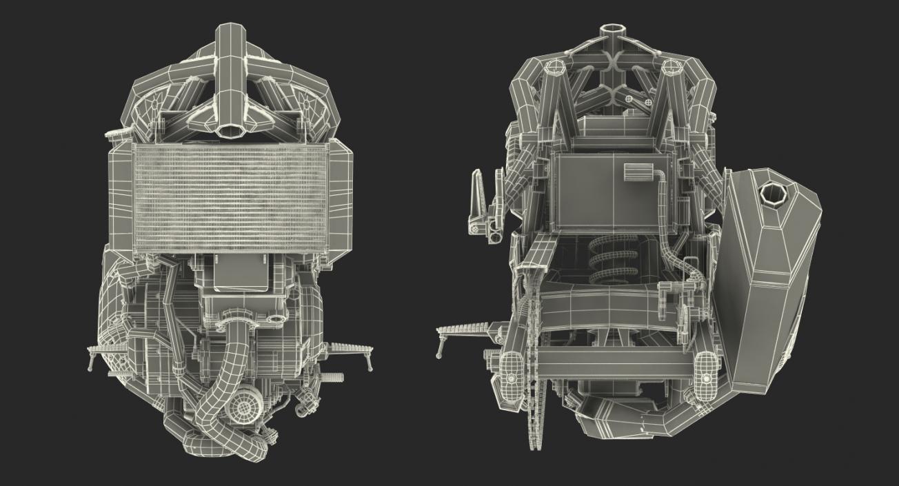 Sport Bike Engine 3D